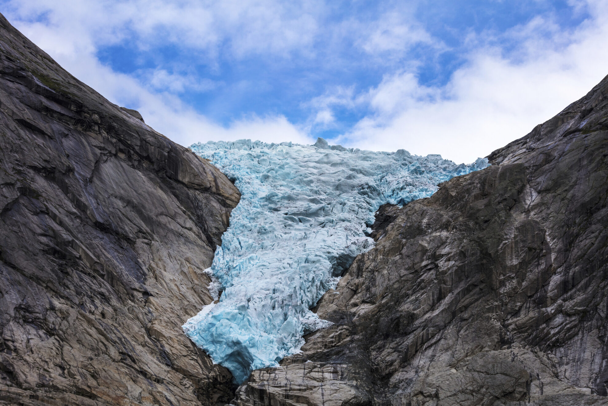 Briksdal Gletscher in Olden, Norwegen