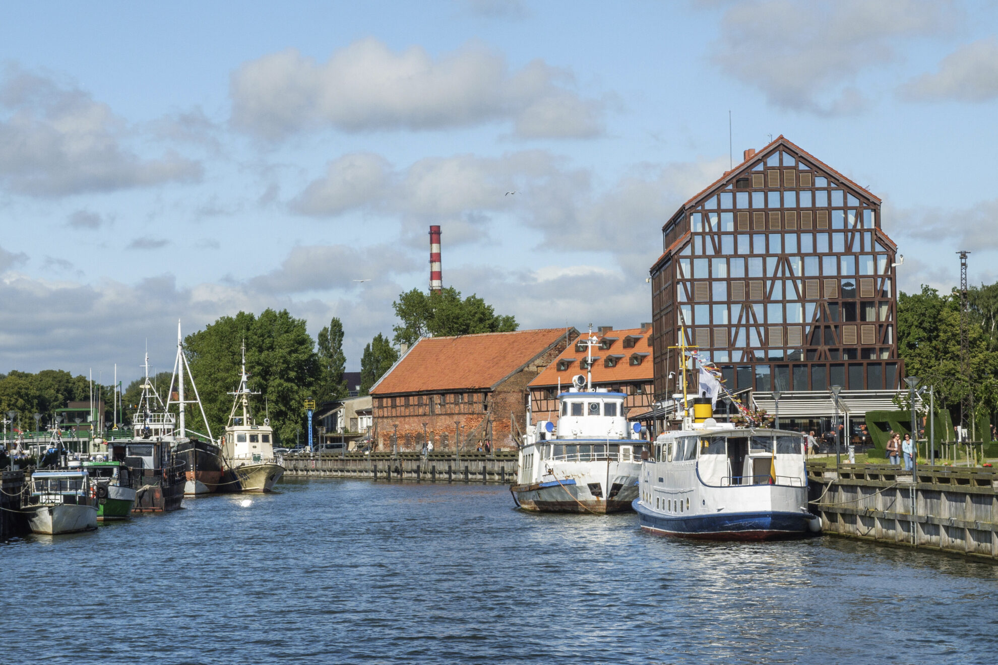 Speicherhaus an der Dange in Klaipeda, Litauen